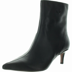Anna Womens Zipper Leather Booties Sale on Womens Trendy Boots