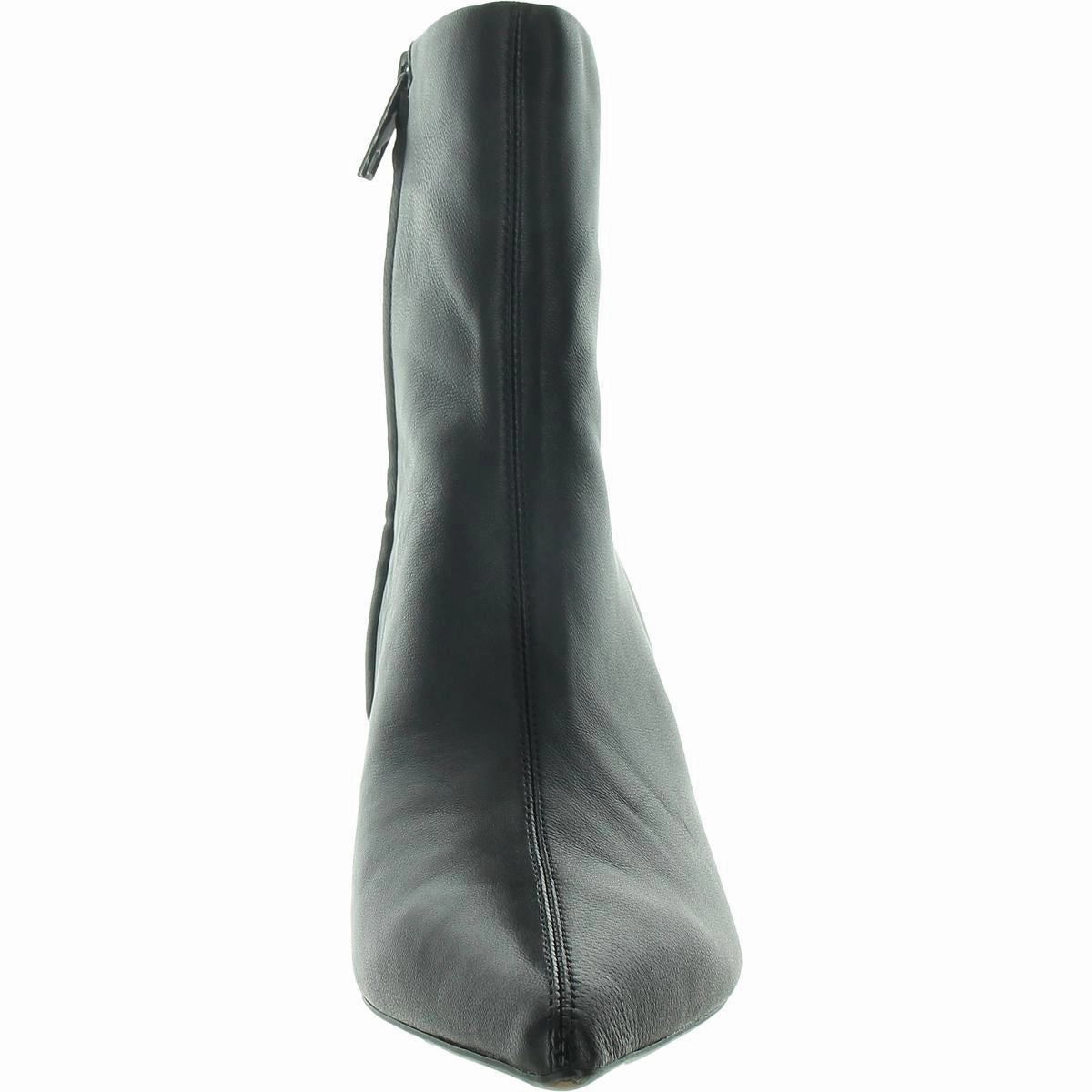 Anna Womens Zipper Leather Booties