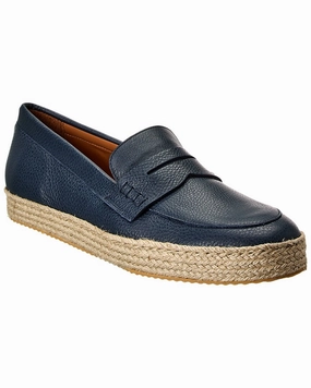 Aquatalia Fabrizio Weatherproof Leather Espadrille Discount Mens Beach Sandals