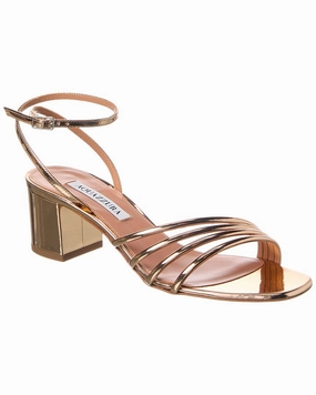Aquazzura Leather Sandal Womens Flat Sandals clearance