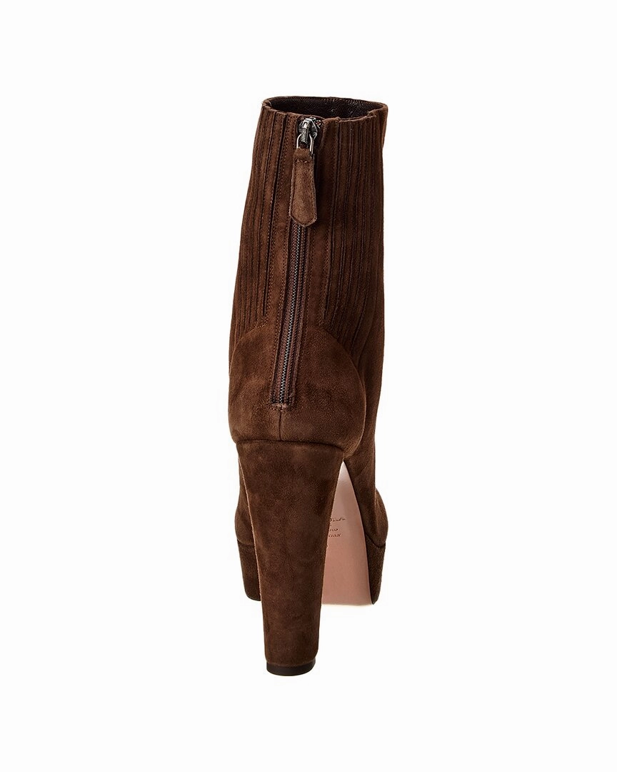 Aquazzura Saint Honore 120 Suede Boot