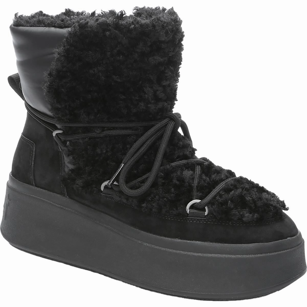 AS Moboo Womens Lace Up Platform Ankle Boots