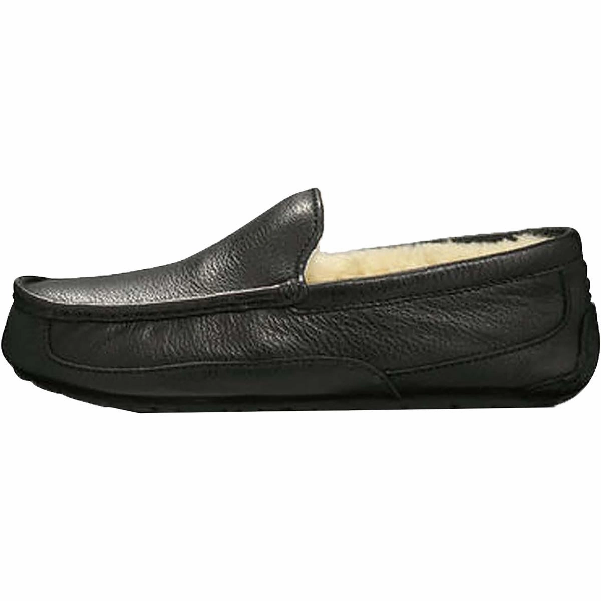 Ascot Mens Leather Lined Loafer Slippers