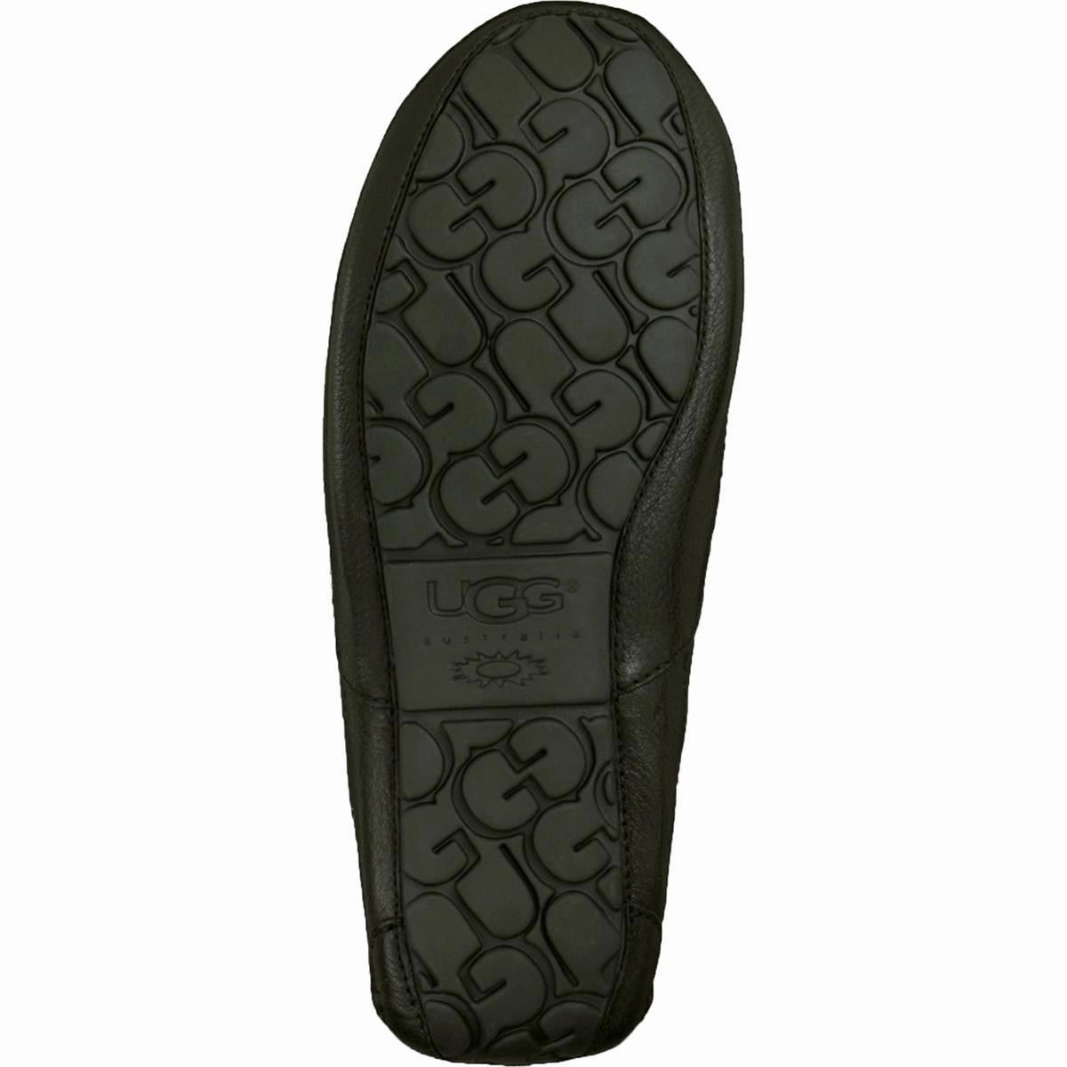 Ascot Mens Leather Lined Loafer Slippers