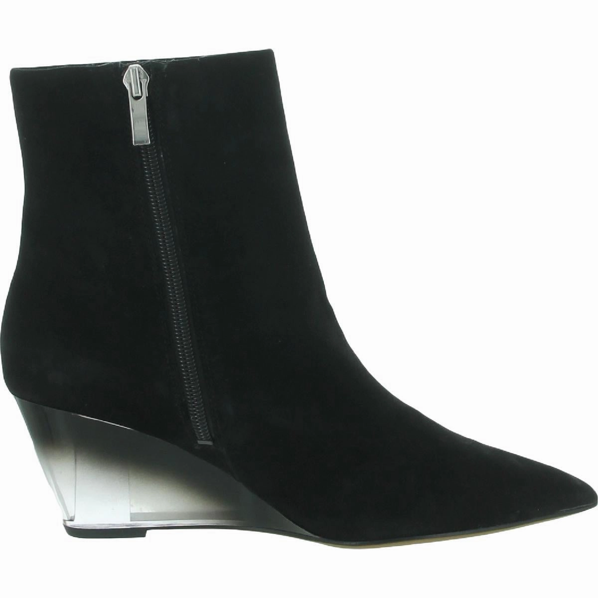 Athens Womens Leather Pointed Toe Ankle Boots