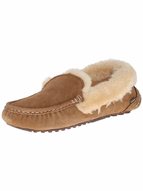 Ausie Moc Womens Suede Fleece Lined Loafer Slippers Cozy Womens Slippers discount