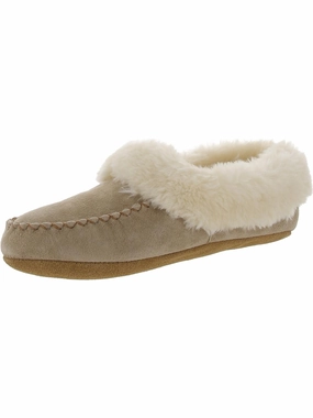 Australian Bootie II Womens Suede Faux Fur Lined Moccasin Slippers Cozy Womens Slippers discount