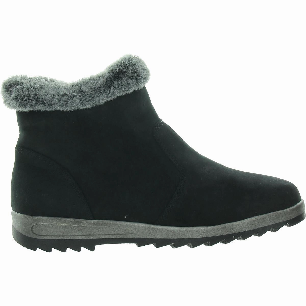 Bacilia Womens Faux Fur Suede Ankle Boots