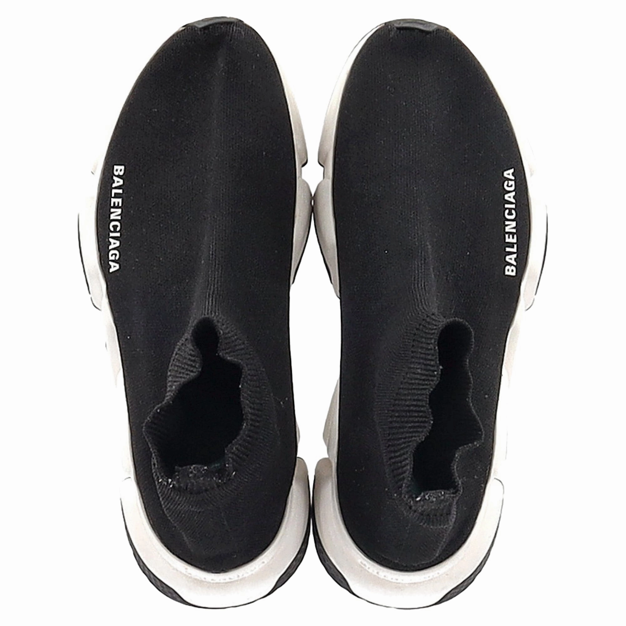 Balenciaga Speed Trainer Shoes in Black Polyester