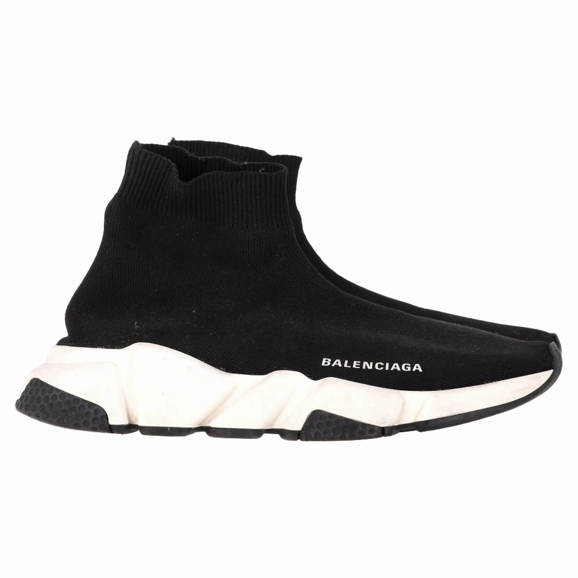 Balenciaga Speed Trainer Shoes in Black Polyester Womens Slippers at low price