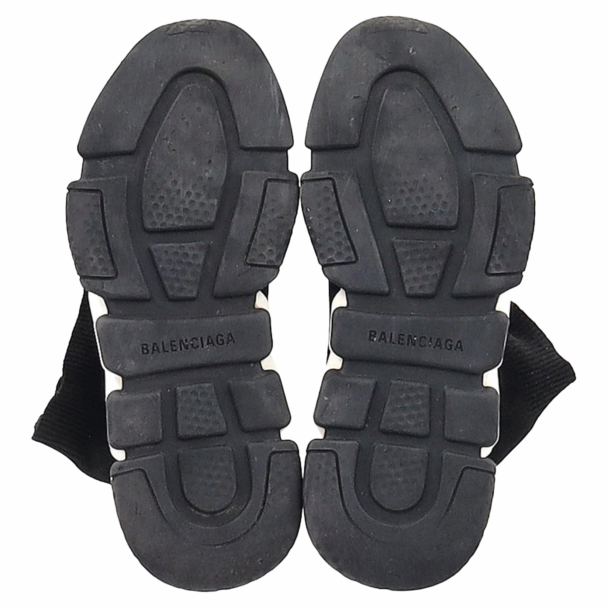 Balenciaga Speed Trainer Shoes in Black Polyester