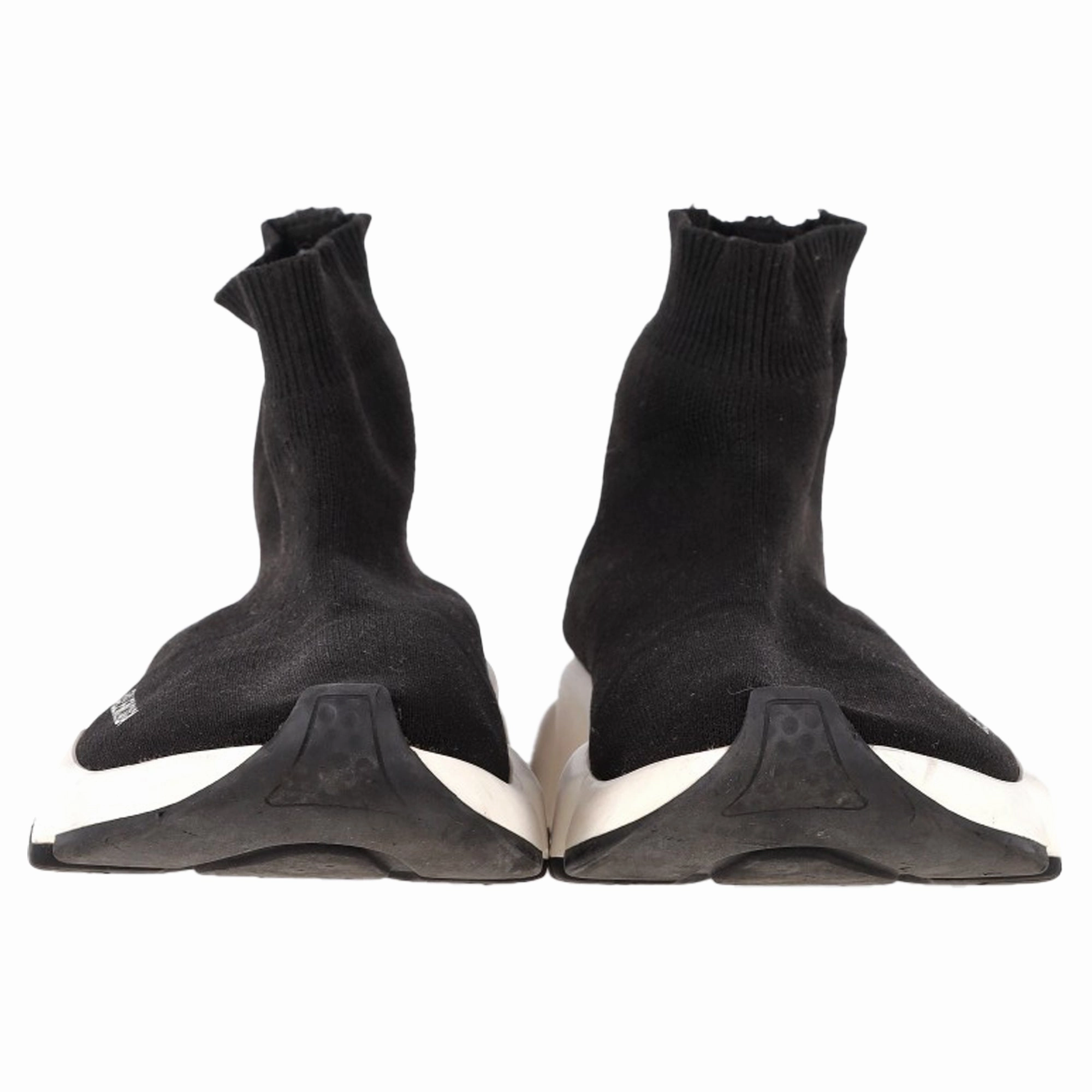 Balenciaga Speed Trainer Shoes in Black Polyester