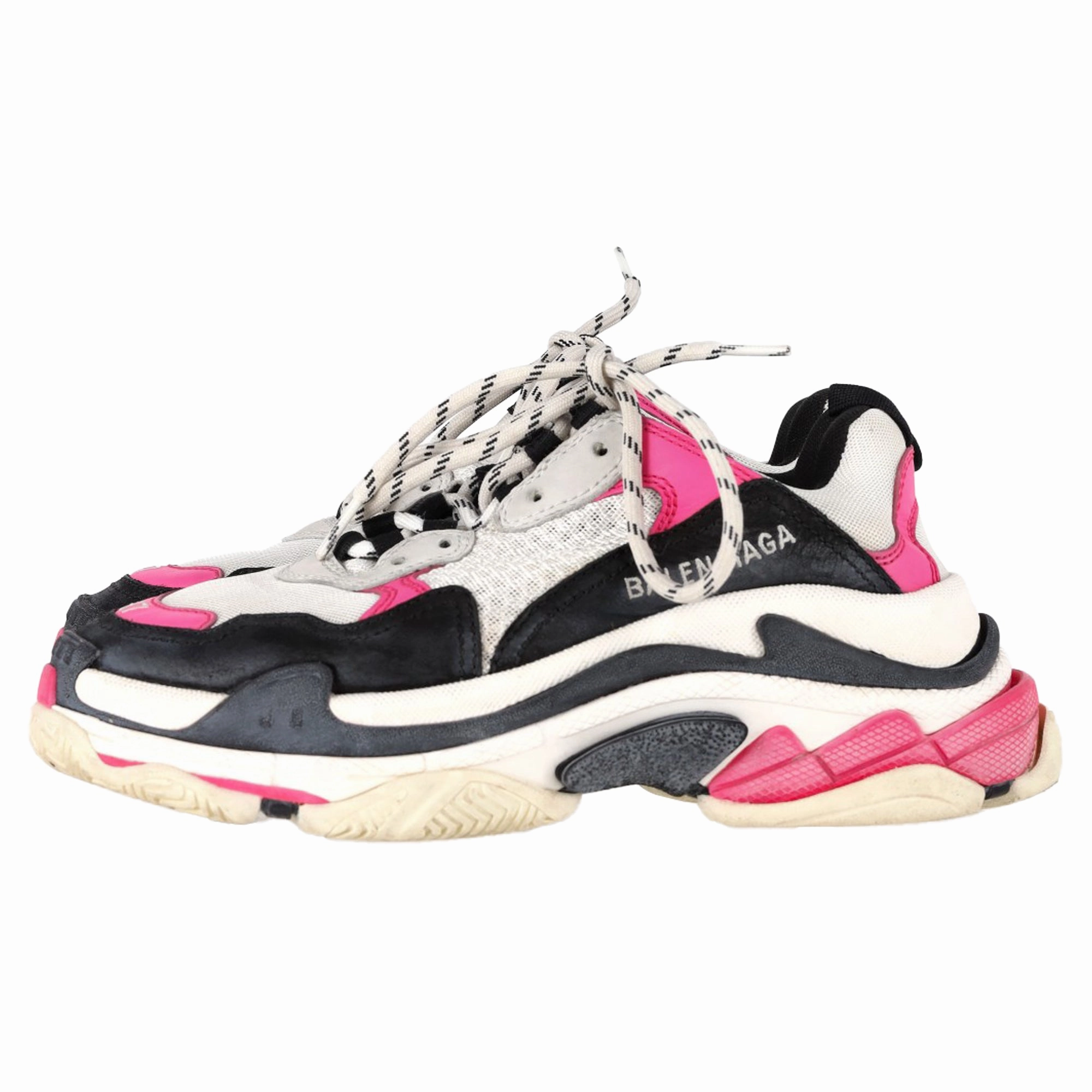 Balenciaga Triple S Sneakers in Pink Polyester