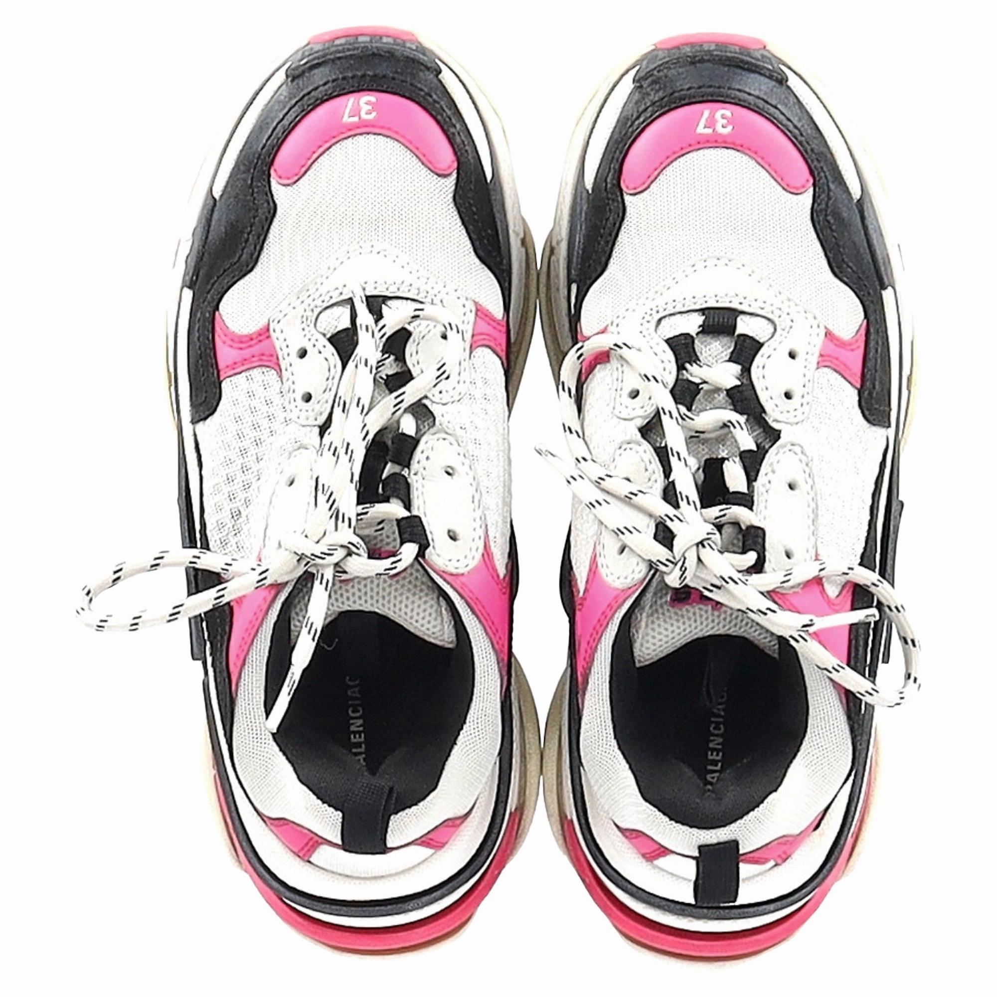 Balenciaga Triple S Sneakers in Pink Polyester