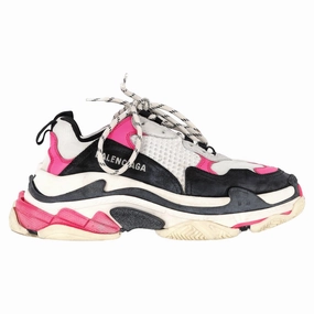 Balenciaga Triple S Sneakers in Pink Polyester Light Womens Sneakers clearance