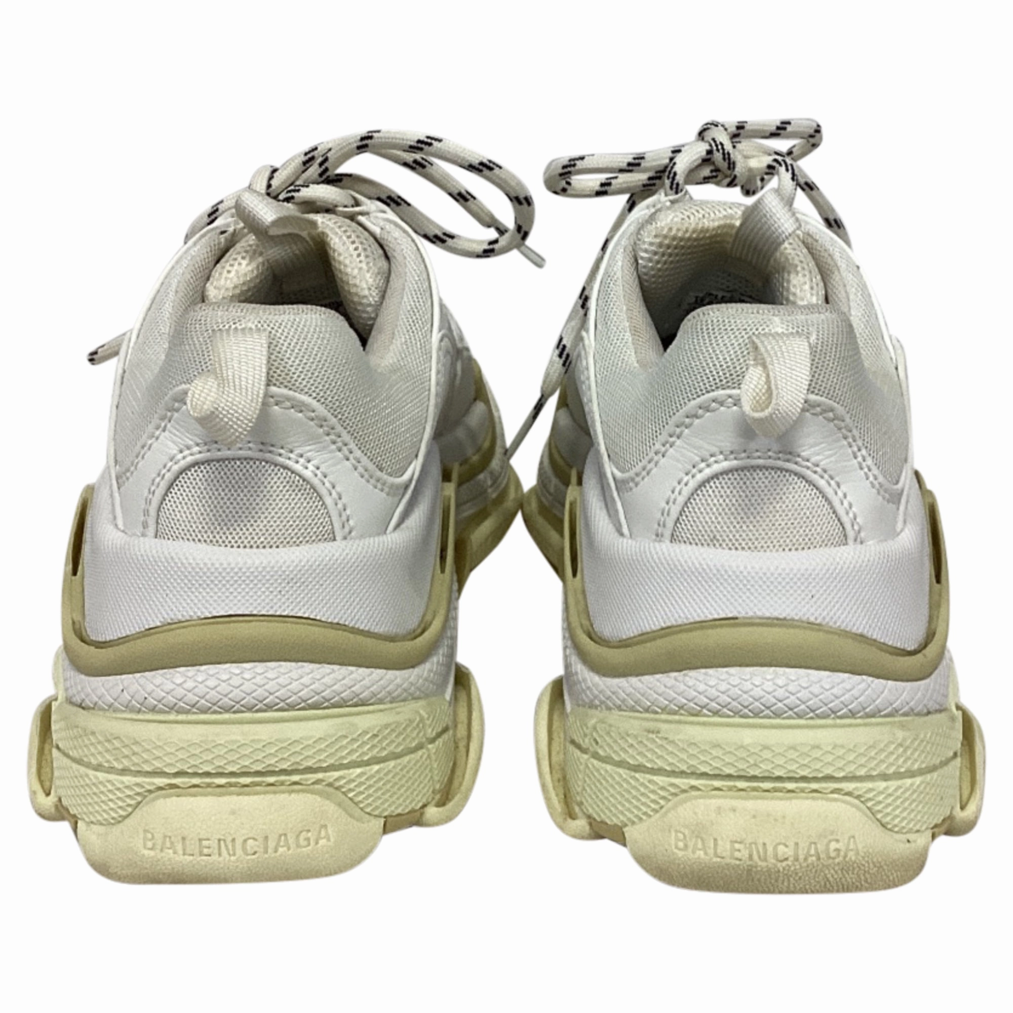 Balenciaga Triple S Sneakers in White Polyester