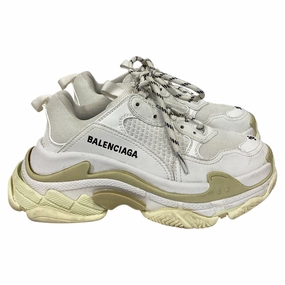 Balenciaga Triple S Sneakers in White Polyester Best-selling Womens Sneakers