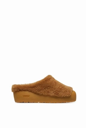 Bally Crans 6302959 Women's Camel Calf Leather Slippers Cozy Womens Slippers discount