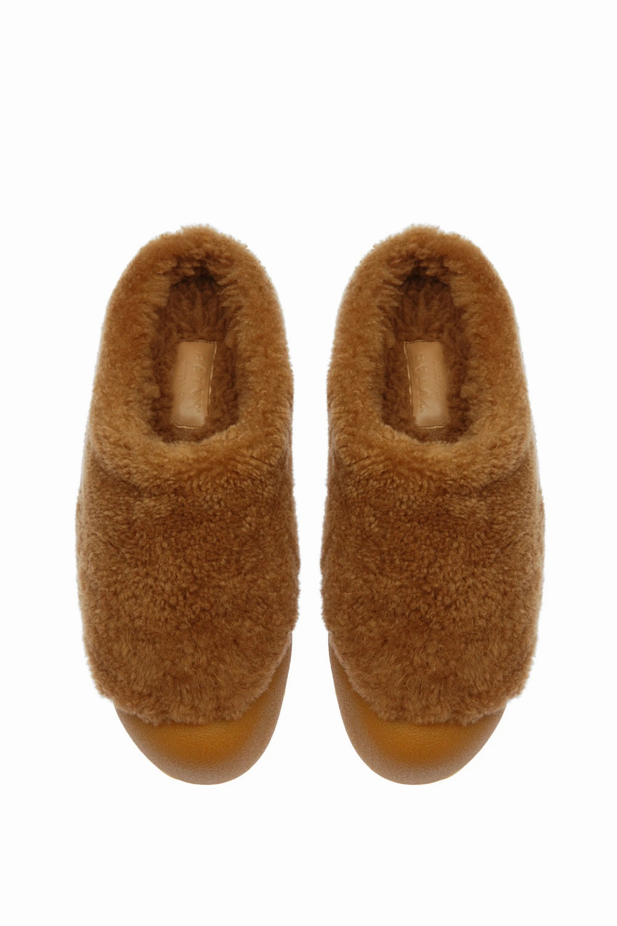 Bally Crans 6302959 Women's Camel Calf Leather Slippers