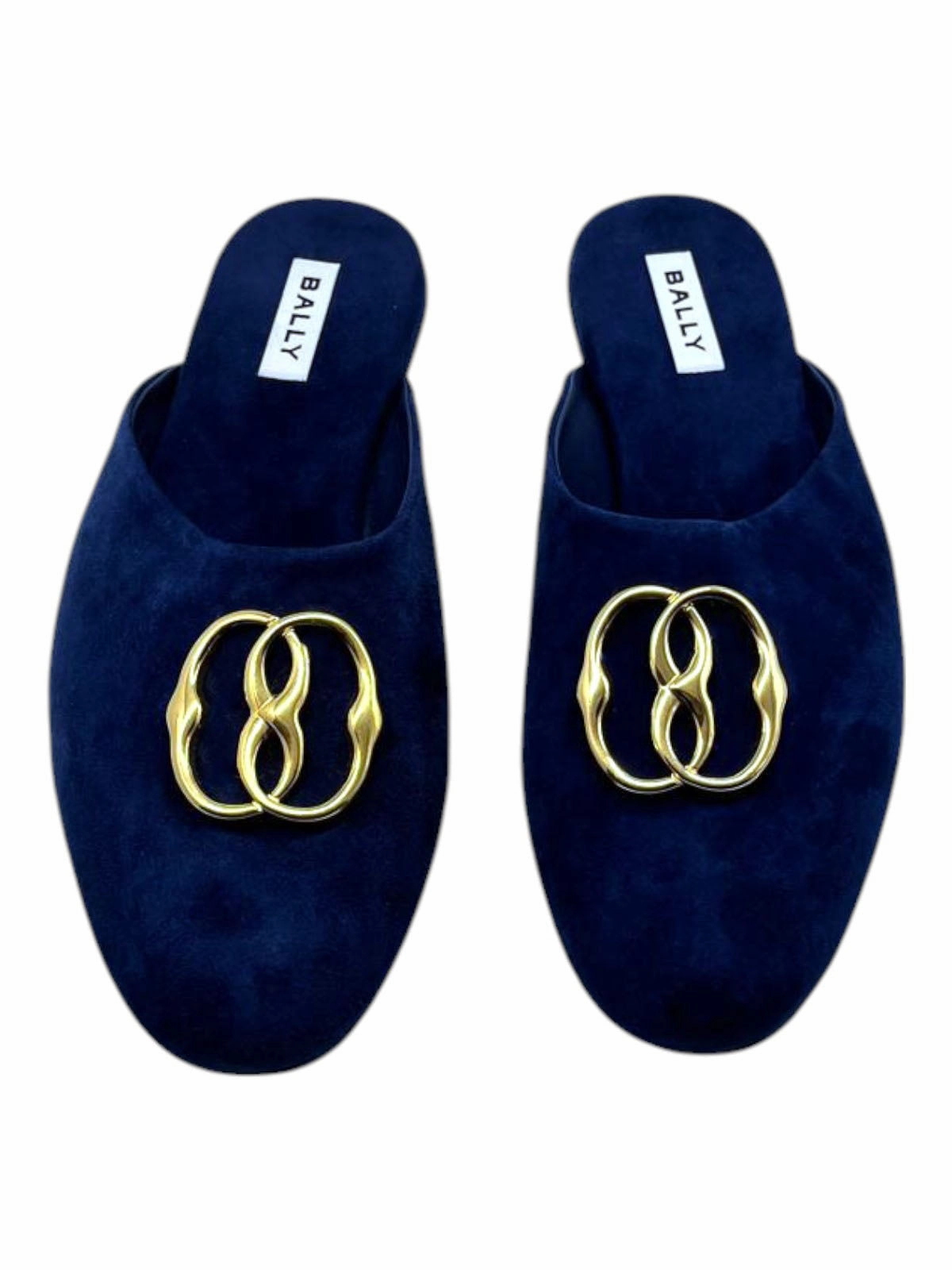 Bally Gylon 6303993 Men's Marine Suede Leather Slippers