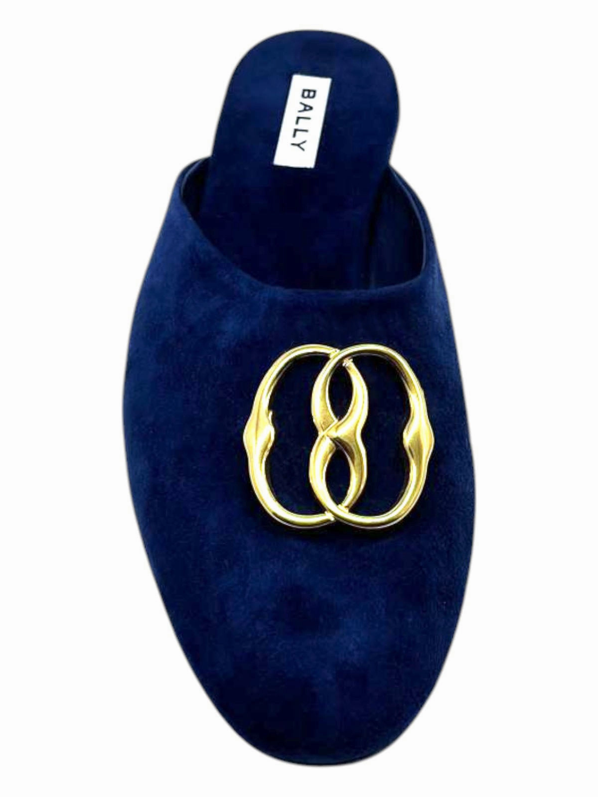 Bally Gylon 6303993 Men's Marine Suede Leather Slippers