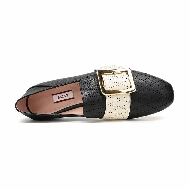 Bally Janelle 6225882 Ladies Black Calf Leather Slippers