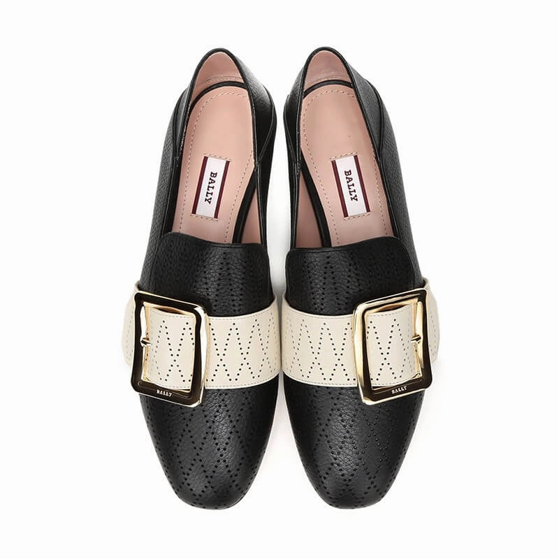 Bally Janelle 6225882 Ladies Black Calf Leather Slippers