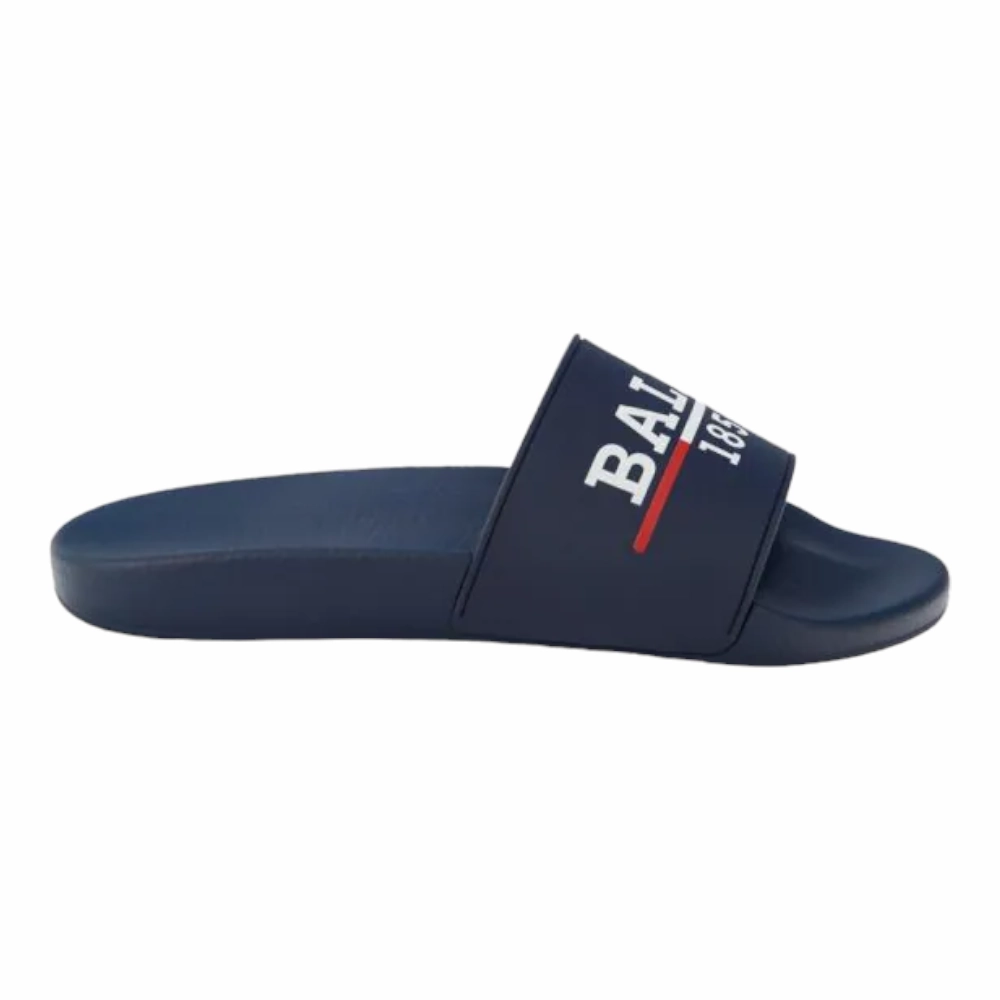 Bally Samuel Men's 6238703 Ink Rubber Pool Slide Sandals