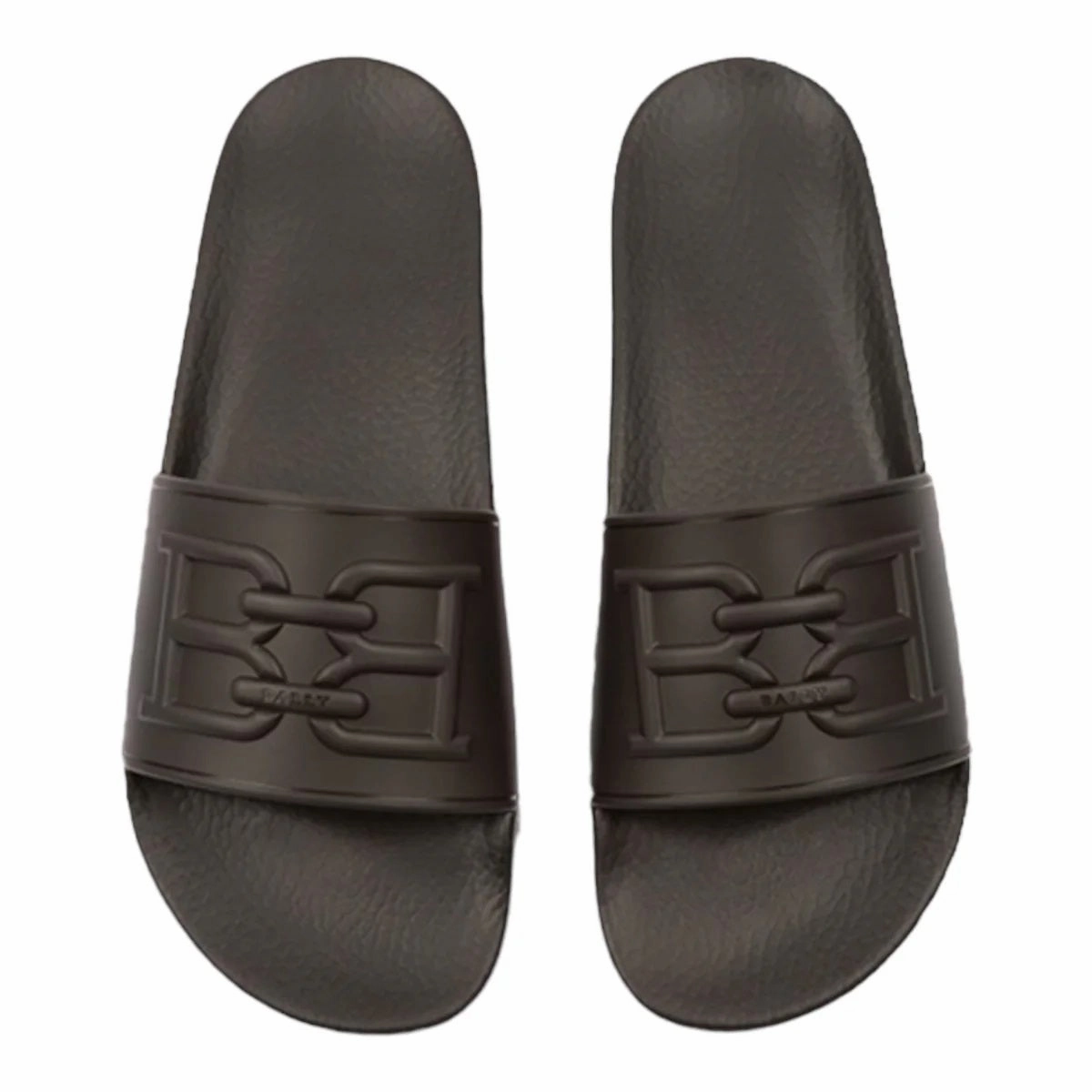 Bally Scotty 6300476 Men's Black Rubber Slide Sandals