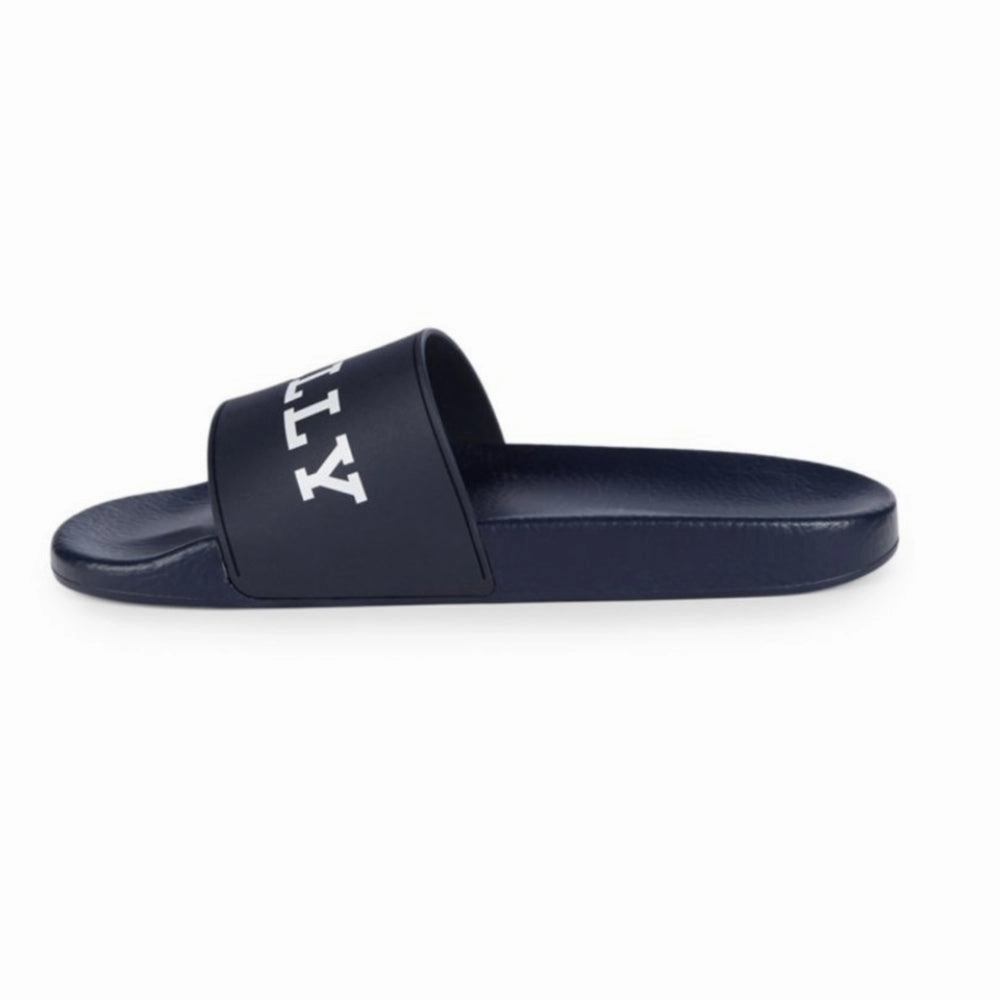 Bally Simon 6234035 Men's Ink Logo Rubber Sandals