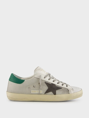 Basalto Grey Superstar Net Sneakers with Suede Star Promo deal Mens Sneakers