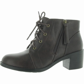Becker Womens Faux Leather Ankle Booties Womens Casual Boots clearance