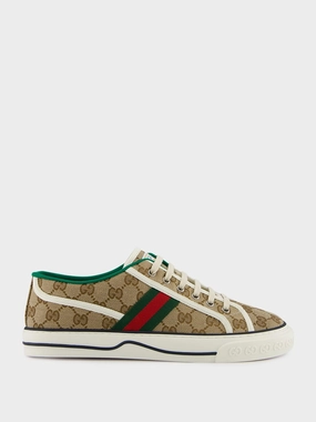 Beige GG Gucci Tennis 1977 Trainer Promo deal Mens Sneakers