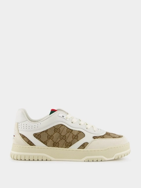 Beige GG Re-Web Sneakers Promo deal Mens Sneakers