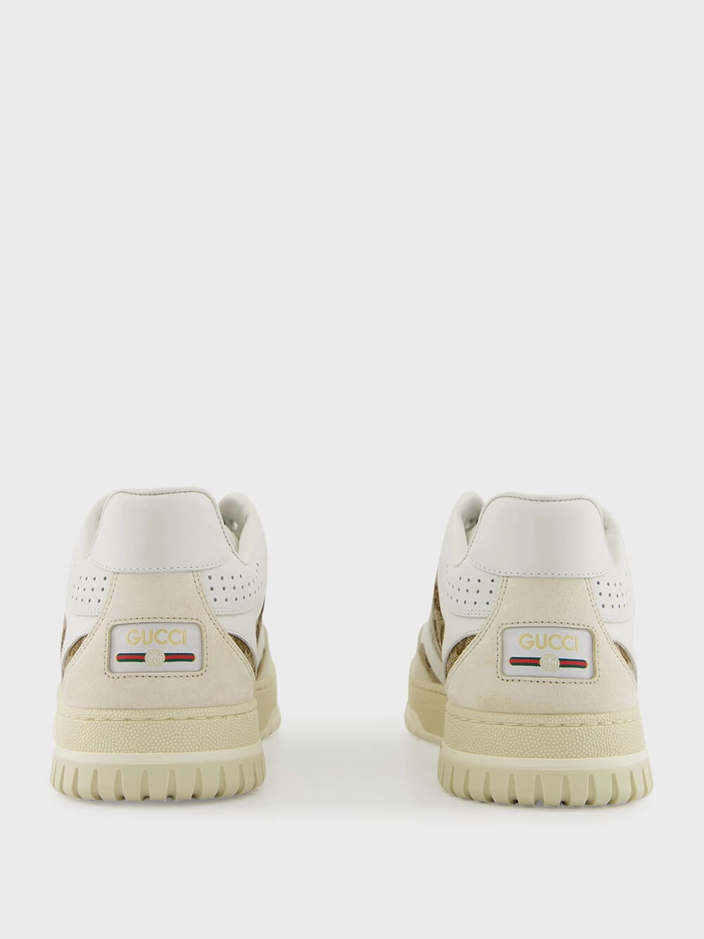 Beige GG Re-Web Sneakers