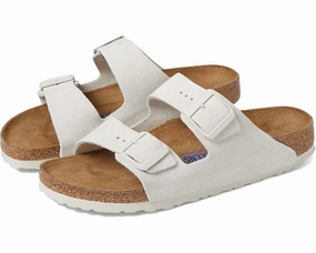 Birkenstock Arizona 1024554 Sandal Mens 13-13.5 White Soft Footbed Slide ZPO1366 Mens Sandals outlet deals