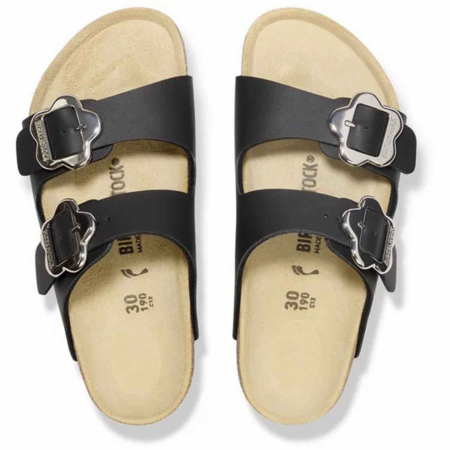 Birkenstock Arizona Kids Flower Buckle BF Black