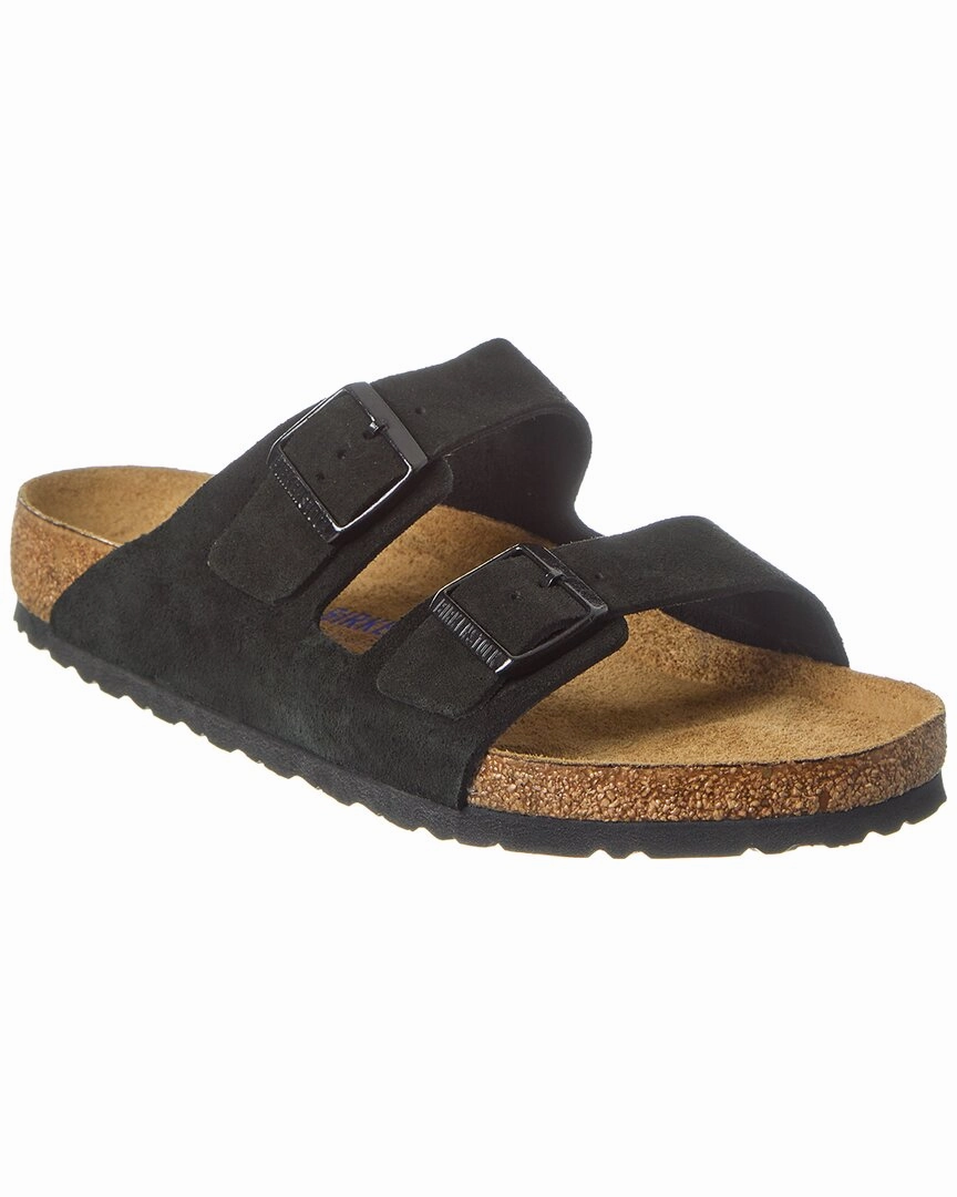 Birkenstock Arizona Soft Footbed Suede Sandal Discount Mens Beach Sandals