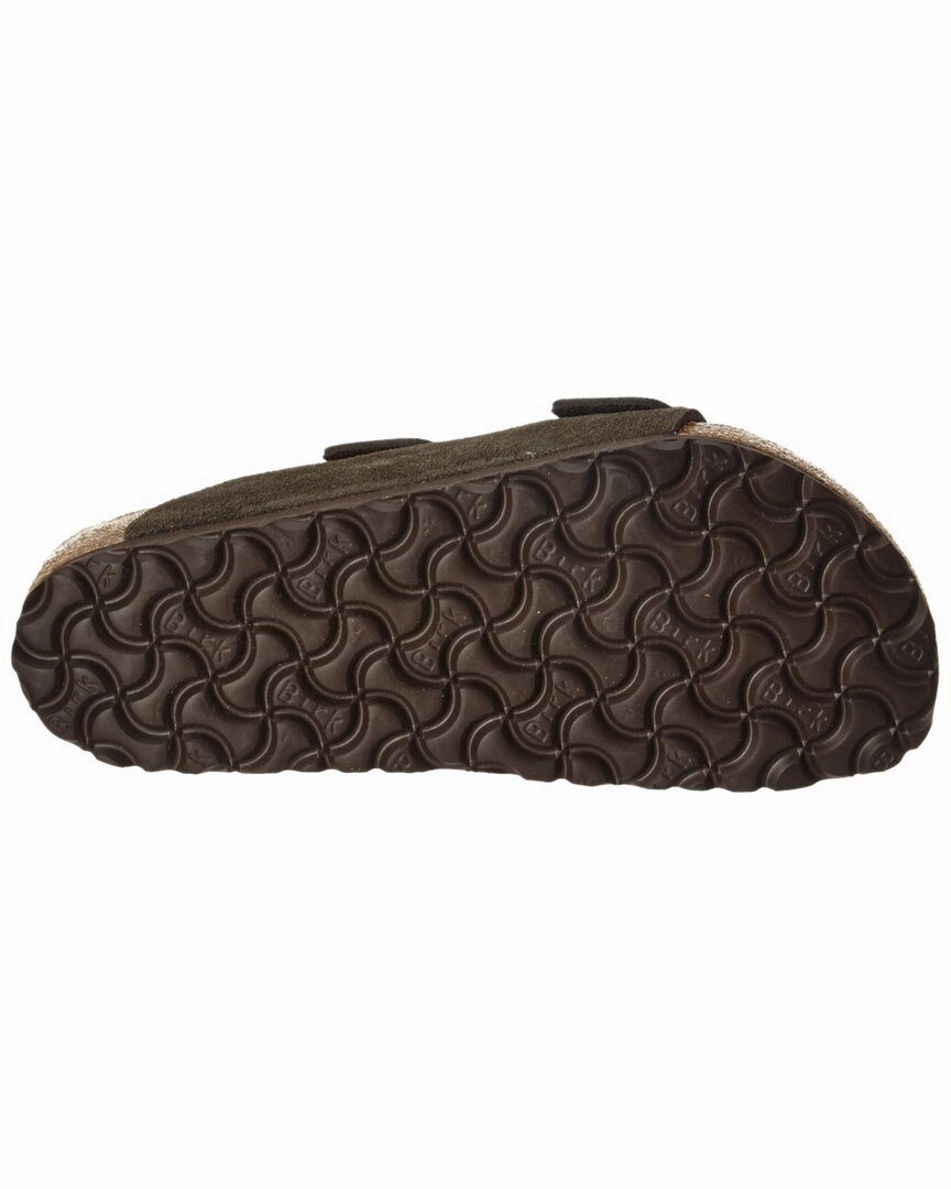 Birkenstock Men's Arizona Soft Footbed Suede Leather Sandal