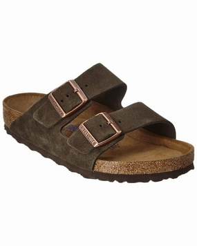 Birkenstock Men's Arizona Soft Footbed Suede Leather Sandal Discount Mens Beach Sandals