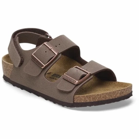 Birkenstock Milano AS Kids BFBC Mocca Kids Open Sandals cheap sale