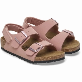 Birkenstock Milano AS Kids BFBC Pink Clay Kids Open Sandals cheap sale