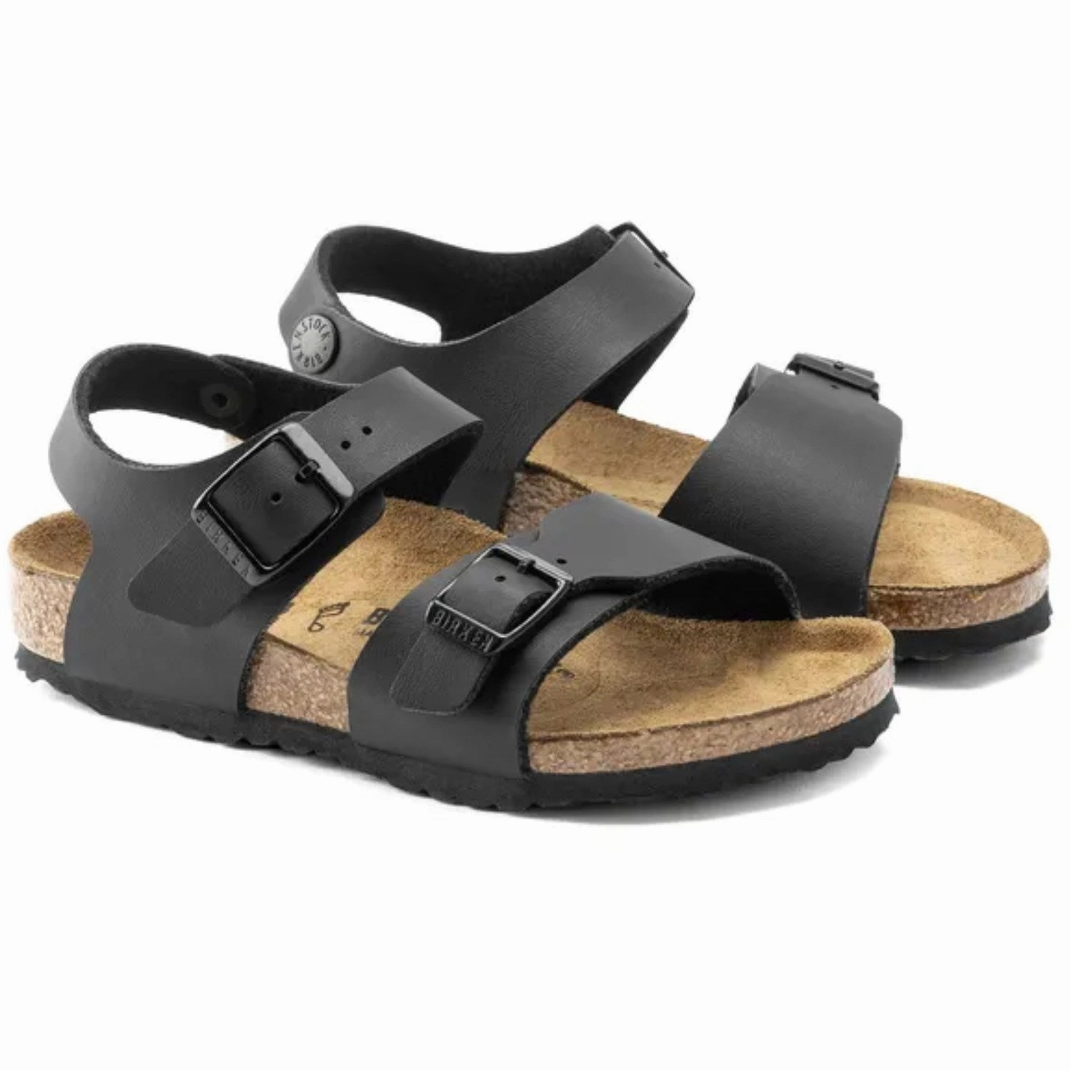Birkenstock New York Kids BF Black Kids Open Sandals cheap sale