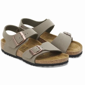 Birkenstock New York Kids BFBC Stone Kids Open Sandals cheap sale
