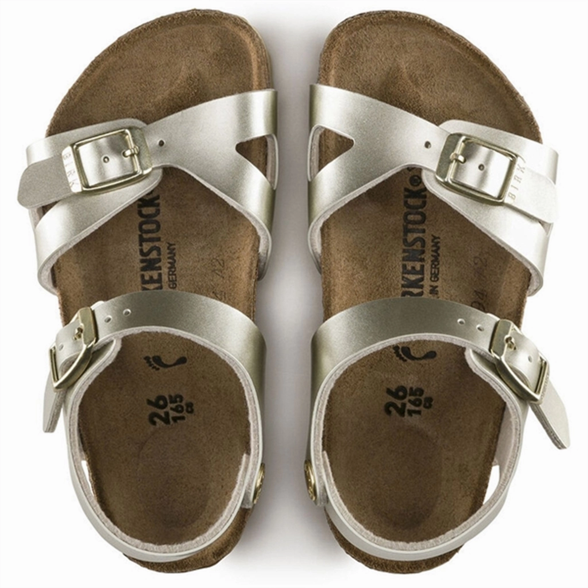 Birkenstock Rio Kids BF Electric Metallic Gold Sandals