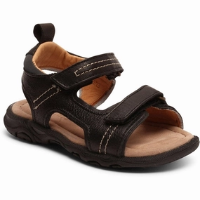 Bisgaard Adam Sandal Black Kids Open Sandals cheap sale