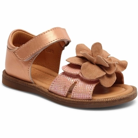 Bisgaard Agnes C Sandal Rose Gold Kids Open Sandals cheap sale
