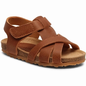 Bisgaard Aiden Sandal Cognac Kids Open Sandals cheap sale