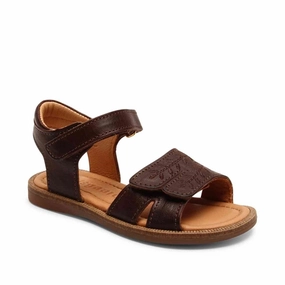 Bisgaard Alexa O Sandal Brown Kids Open Sandals cheap sale