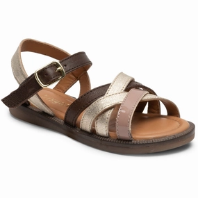 Bisgaard Aline Sandal Brown Kids Open Sandals cheap sale